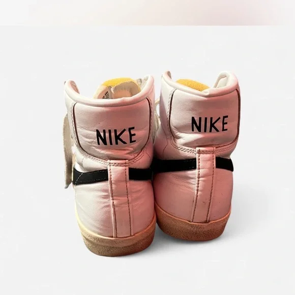 Nike Women's White and Black High-Top Sneakers - Picture 3 of 5